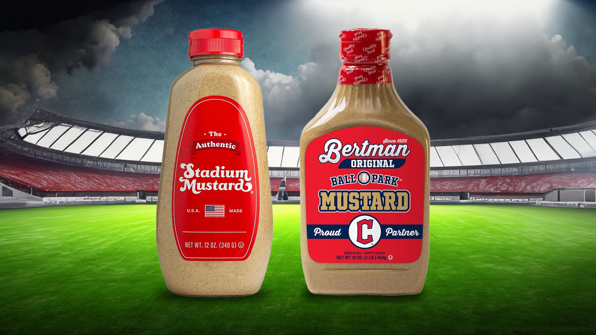 Cleveland Mustard Brands Stadium Mustard vs Bertman