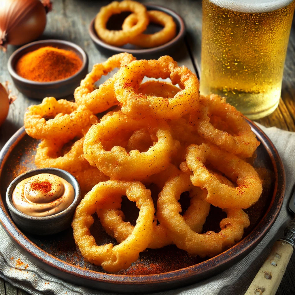 Talladega light beer onion rings