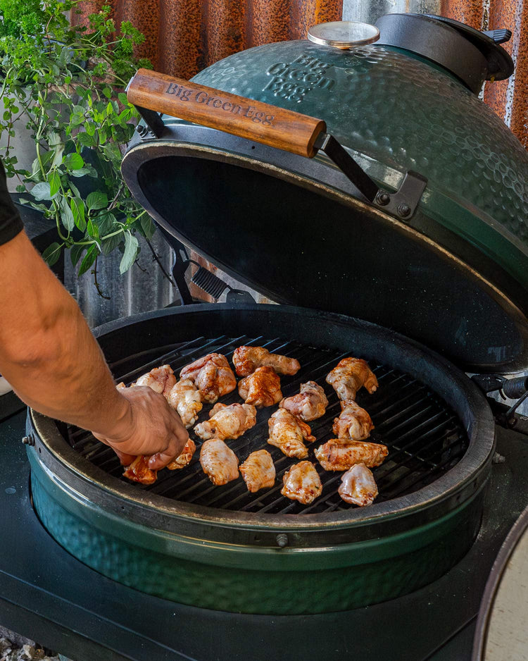 Ed Fisher’s Famous Chicken Wings on the Big Green Egg